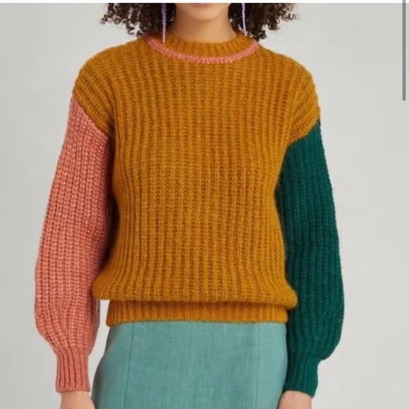 Paloma Wool, cozy colorblock sweater! Size medium - only worn 2x! - Picture 6 of 6